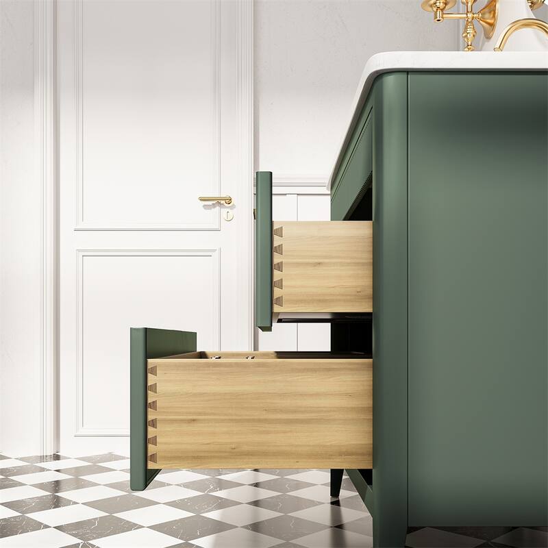 36'' Freestanding Single Sink Bathroom Vanity with Solid Wood