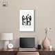 preview thumbnail 37 of 60, Bebop II Black Art Canvas Print by Art Remedy