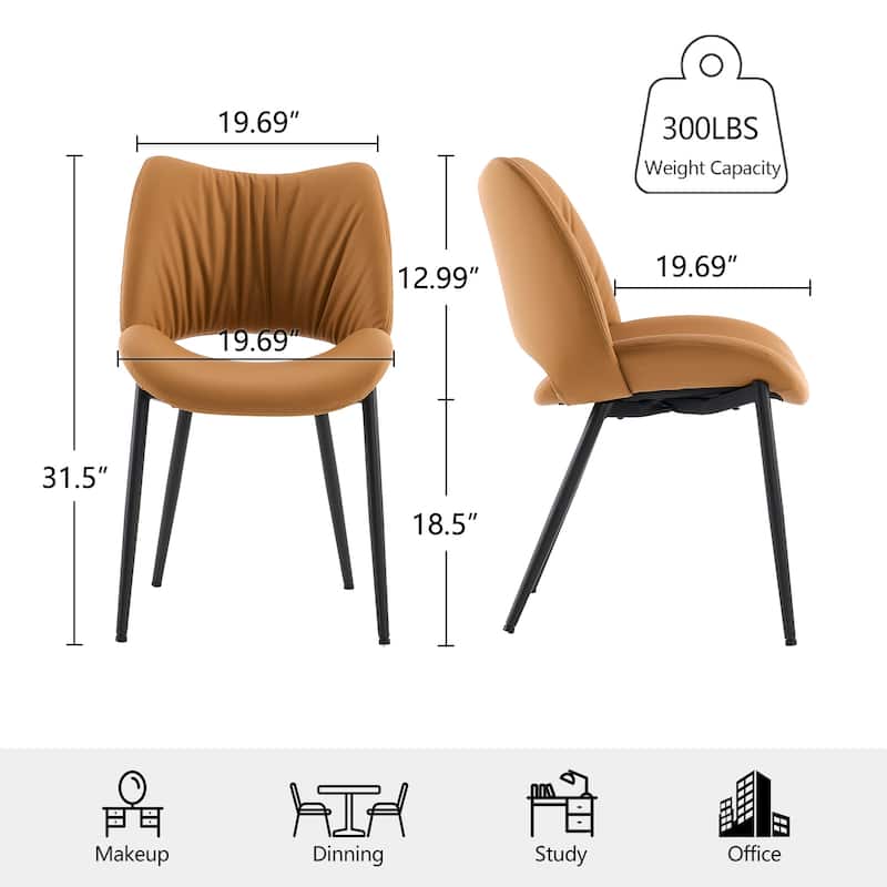 Modern Dining Kitchen Chairs Set of 2 Loads up to 300lbs