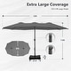 preview thumbnail 9 of 11, MAISON ARTS 15ft Double-Sided Patio Extra Large Twin Umbrella with Base Included