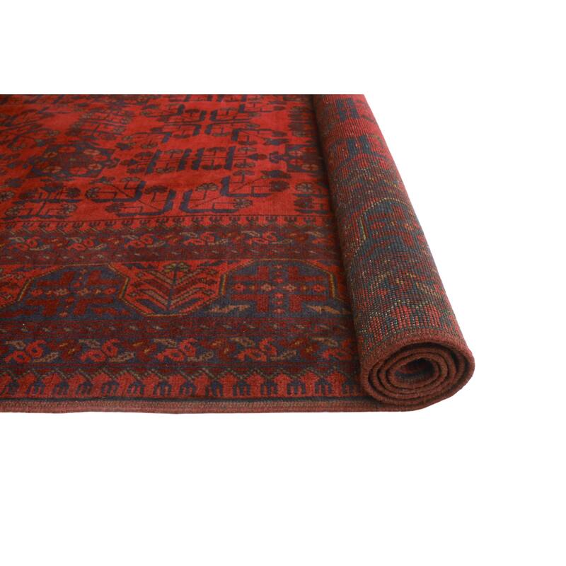 Khal Mohammadi Zarlasht Red/Navy Rug - 6'9" x 9'8"