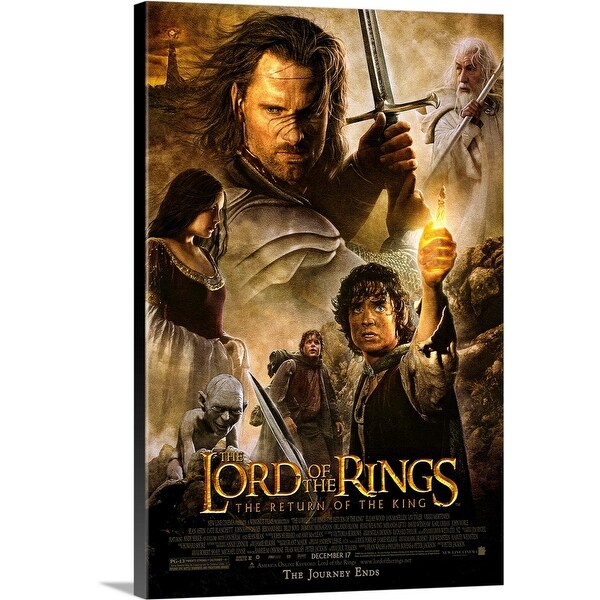 Shop Lord Of The Rings The Return Of The King 2003 Canvas Wall Art Overstock 24130526