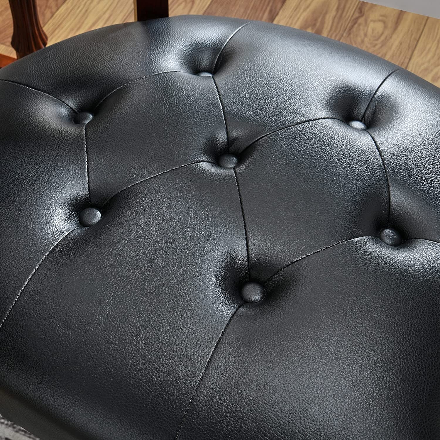 Solid Wood Frame Dining Chairs with Casters for Poker Tables-image