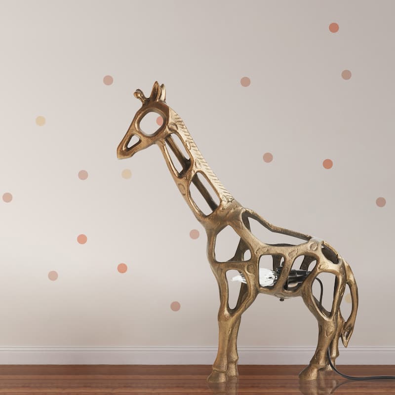 Giraffe River of Goods Gold-Finish Metal 20-Inch Accent Lamp - 16.5" x 3.5" x 20"