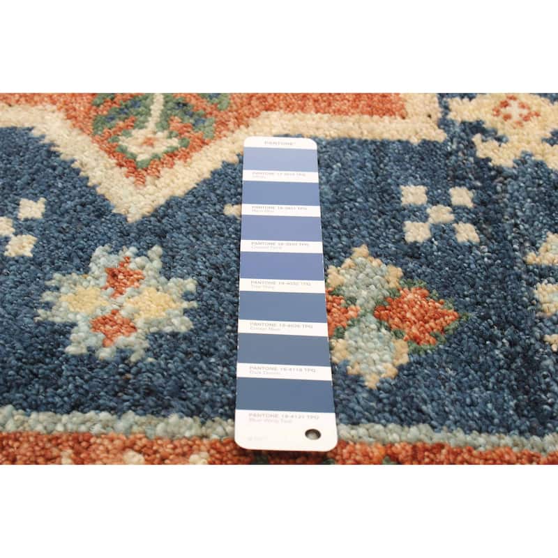 ECARPETGALLERY Hand-knotted Jules Serapi Dark Blue Wool Rug - 5'5 x 7'10