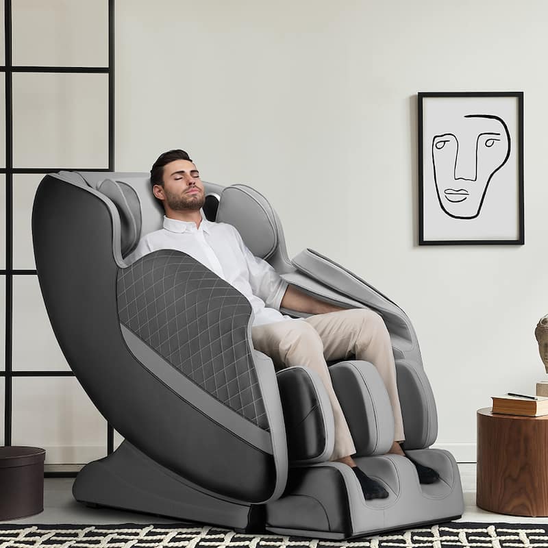 Multi-Function Zero Gravity Full Body Massage Chair - Charcoal