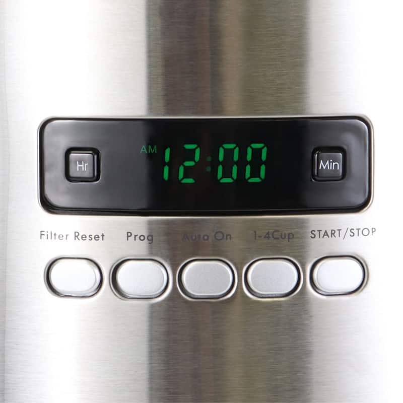 Kenmore Aroma Control 12-Cup Programmable Coffee Maker, White and Stainless Steel, Reusable Filter