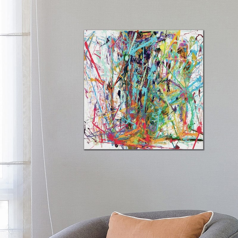 iCanvas "Pollock Wink IX" by Angel Estevez Canvas Print - 26x26x1.5