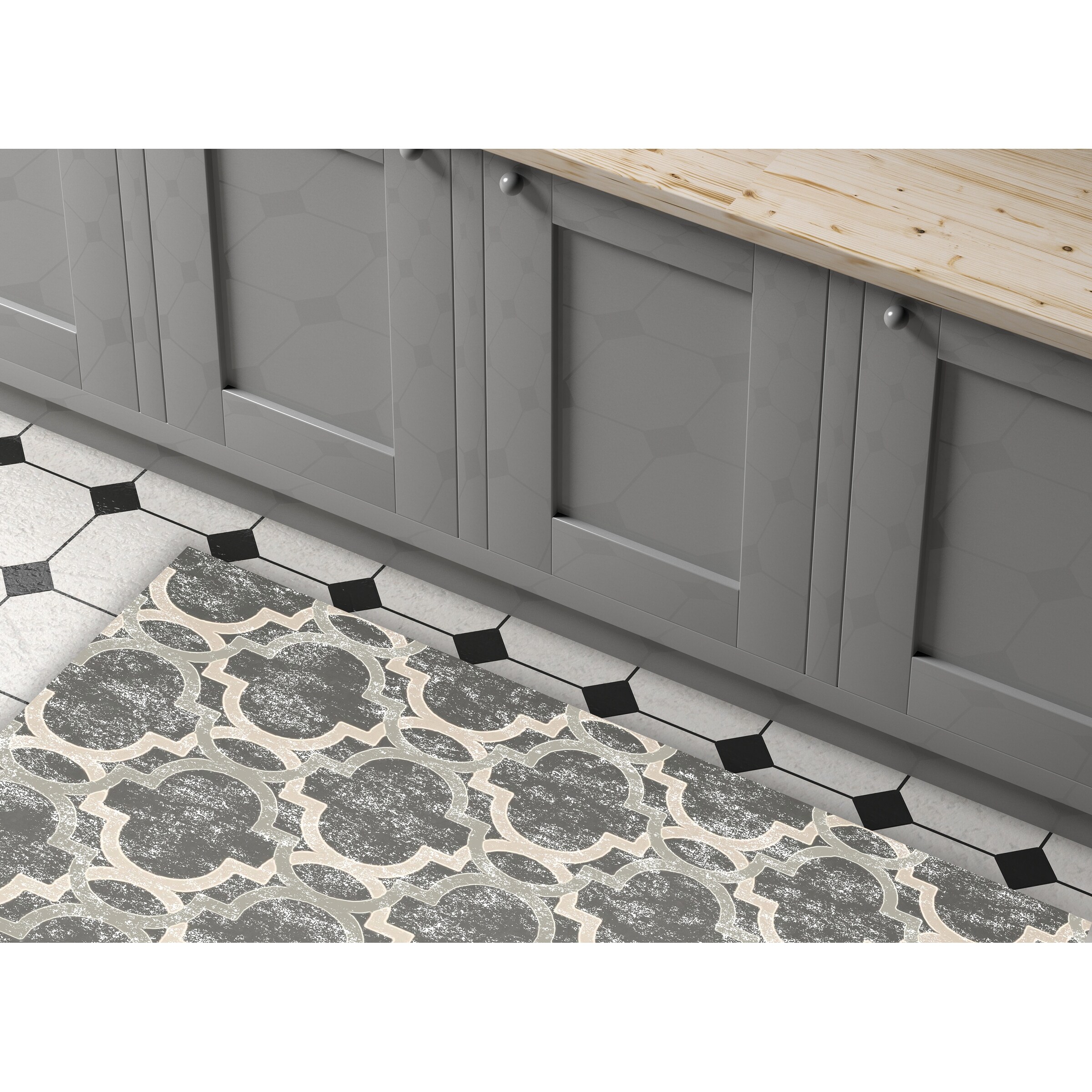 Shop 30 X40 Kitchen Non Slip Vinyl Designer Floor Mat Darien