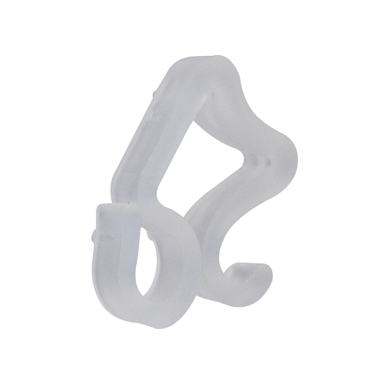 50 Count Clear Outdoor Gutter Christmas Light Clips - 10.5"