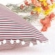 preview thumbnail 4 of 4, 1 Pair Striped Pillow Cover with Pom Pom Fringe for Home Cushion Case