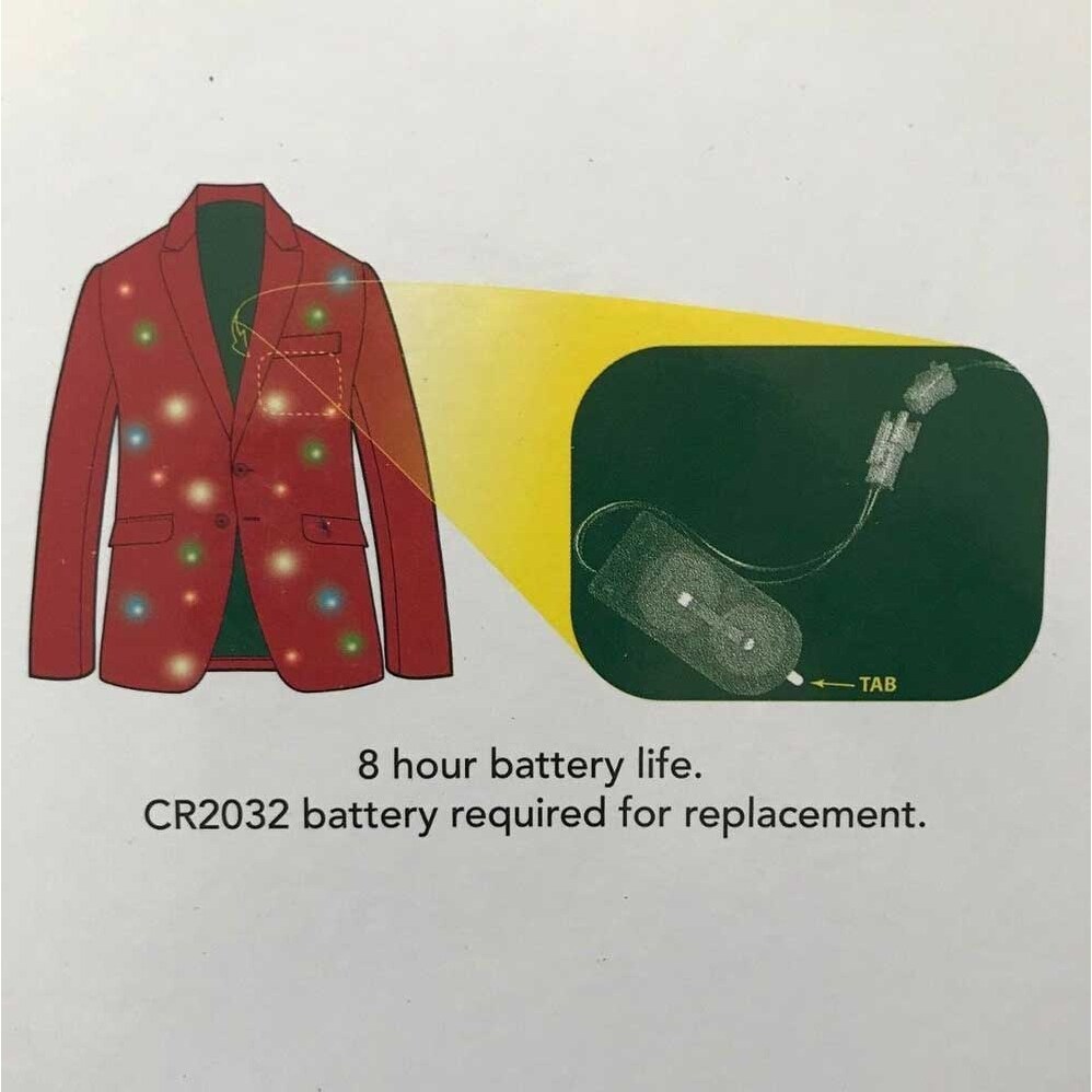 Led light up christmas on sale suit