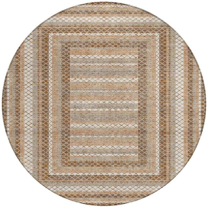 HomeRoots Geometric Transitional Rectangle Outdoor Rug