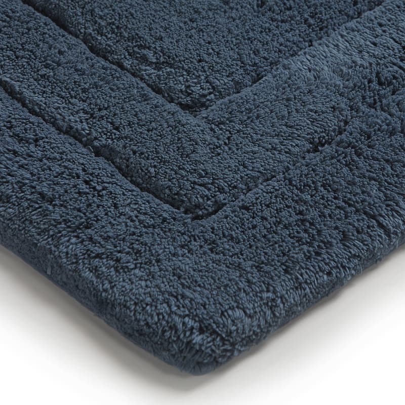 Charlotte Double Border Ringspun Cotton Bath Rug