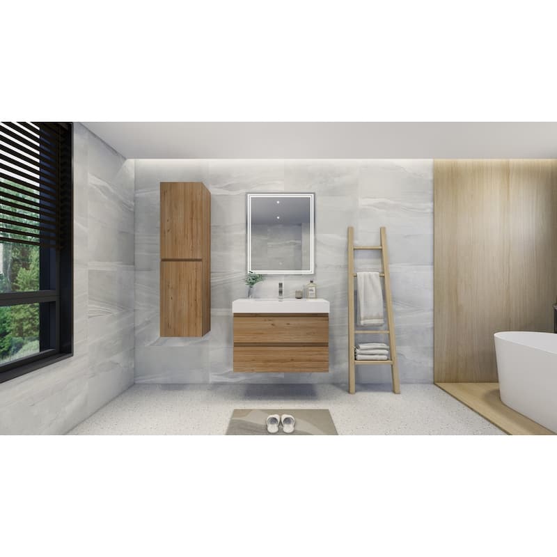 Baillie 36'' Wall-Mounted Vanity with Reinforced Acrylic Sink