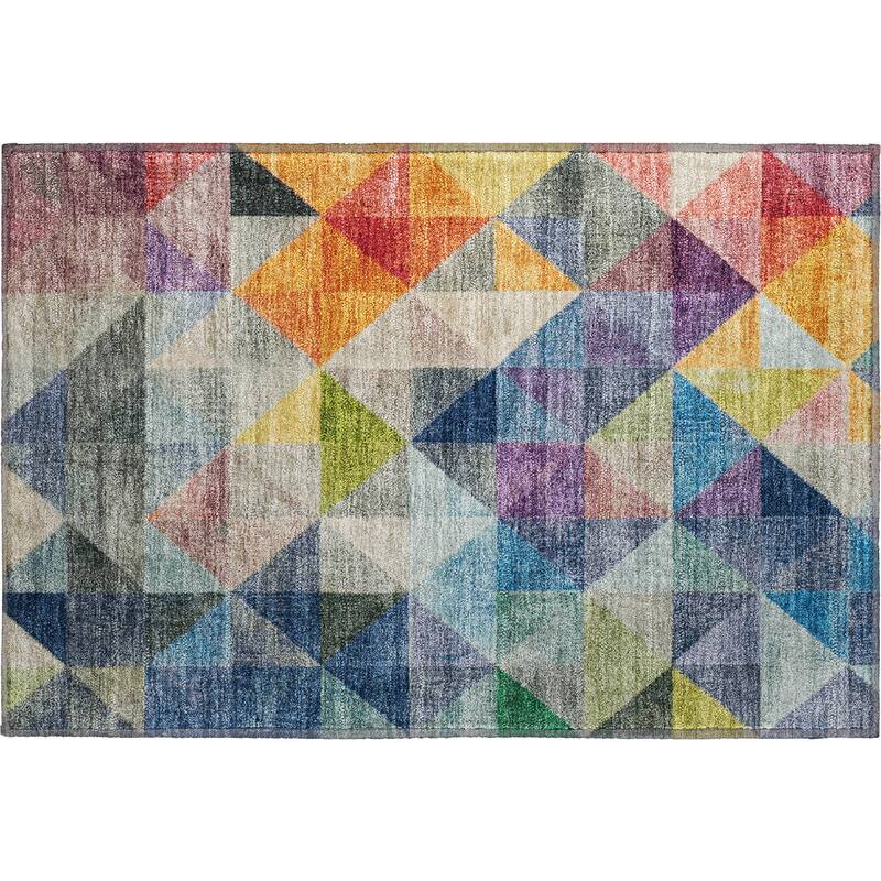Premium Washable Super Soft Contemporary Mosaic Mayfield Rug