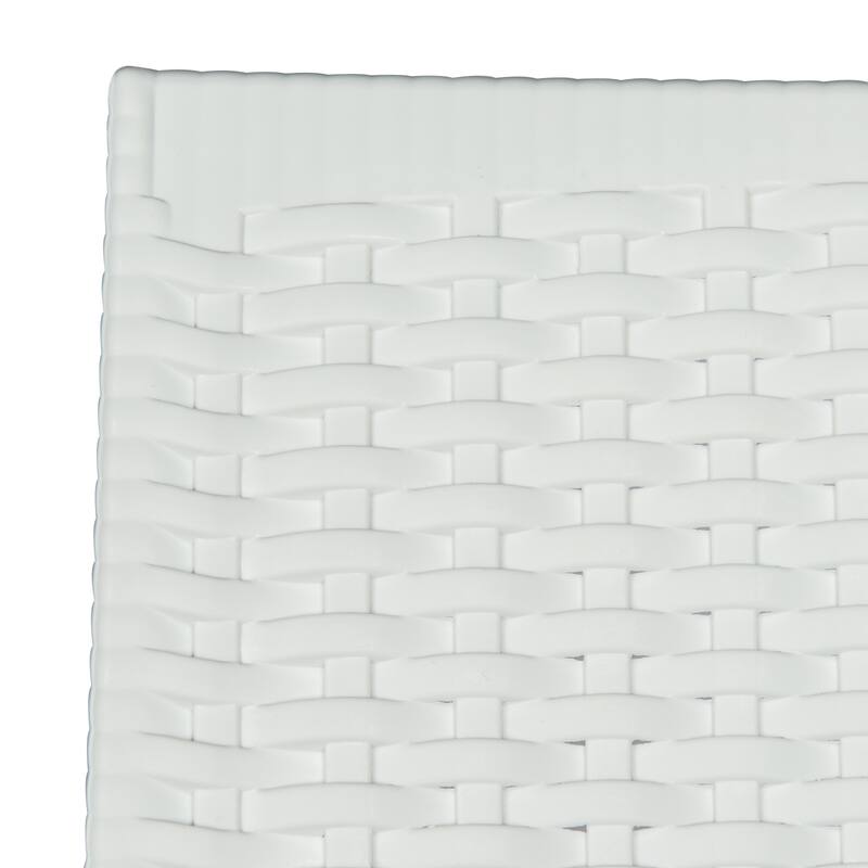 LeisureMod Mace Weave Design Outdoor Patio Armchair (Set of 2)