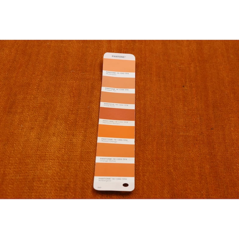 Kashkuli Gabbeh Orange Rug 2'8" x 13'0" - 2'8 x 13'0