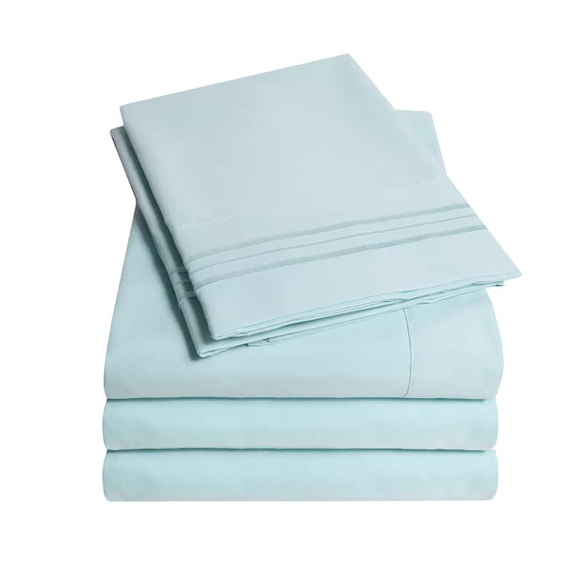 Soft Microfiber 5-piece Split King Bed Sheet Set