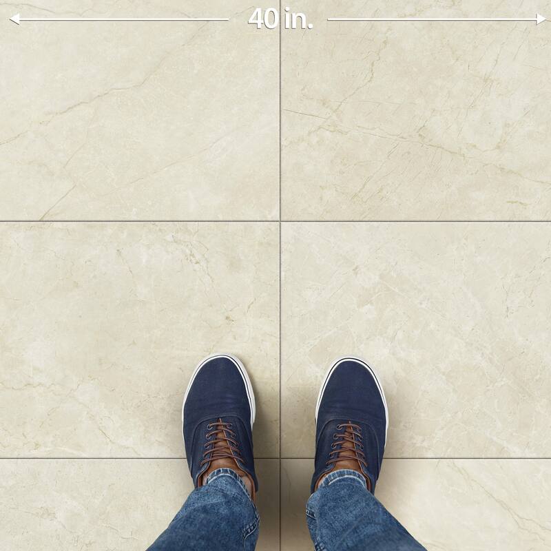 Merola Tile Reve Beige 23-1/2" x 47-1/8" Porcelain Floor and Wall Tile