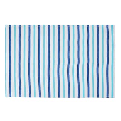 Lakeview Stripe Placemat, Set of 6, 13" x 19"