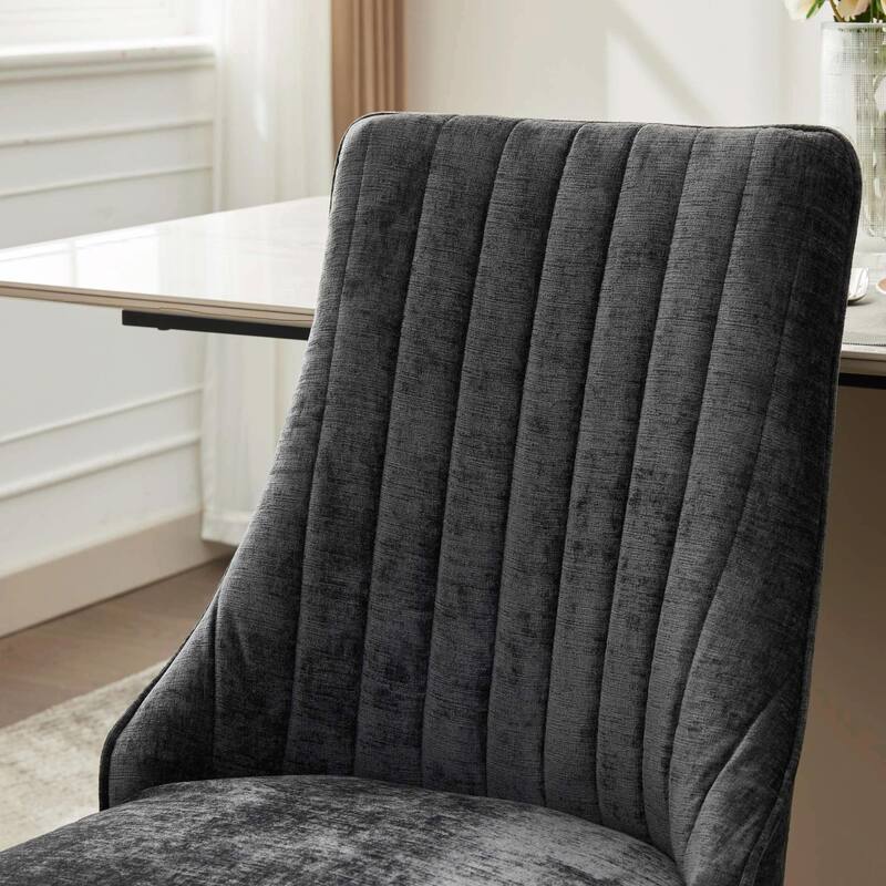 Rayon Cloth Flocking Chenille Dining Chairs