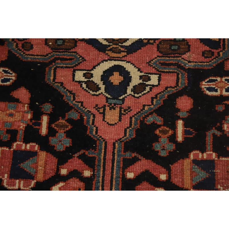 Hand Knotted Oriental 100% Wool Carpet Traditional Medallion Pink Bakhtiari Area Rug - 6' 8'' X 4' 7''