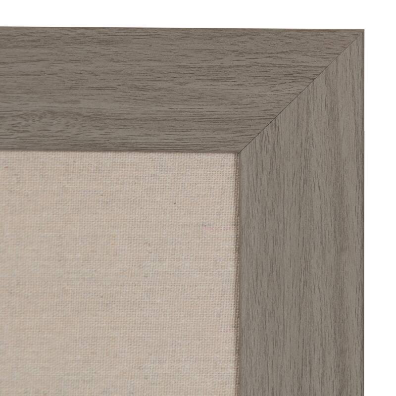 DesignOvation Beatrice Framed Linen Fabric Pinboard