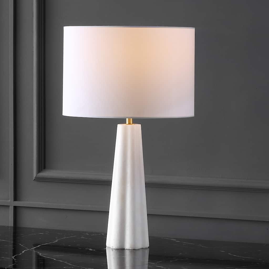 SAFAVIEH Couture Ophelie Alabaster Table Lamp - 15"W x 15"D x 25"H