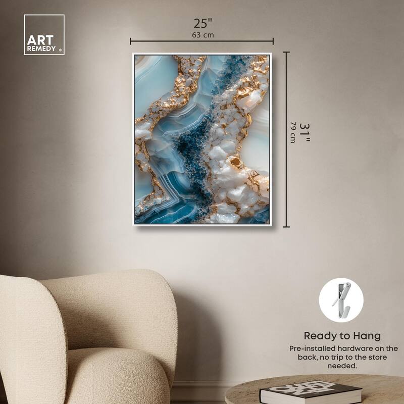 Lapis River Canvas by Art Remedy