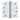 Baldwin 4" x 4" Solid Brass Square Corner Ball Bearing Mortise Hinge -