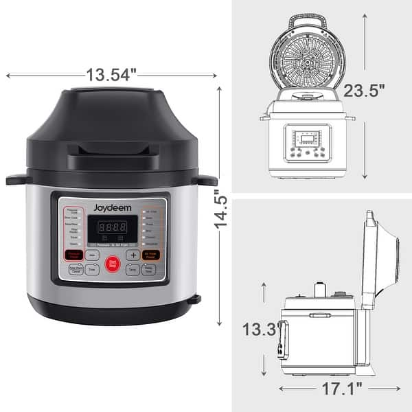 Joydeem 7Qt.12-in-1 Pressure Cooker and Air Fryer - Bed Bath & Beyond -  32940812