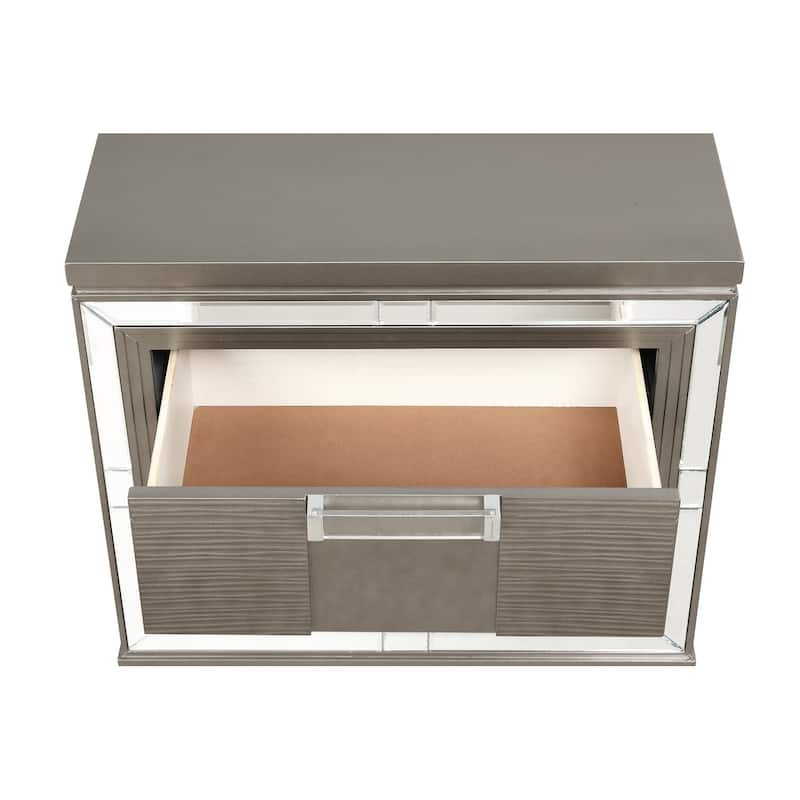 Genoa 2-Drawer 26 in. W Nightstand