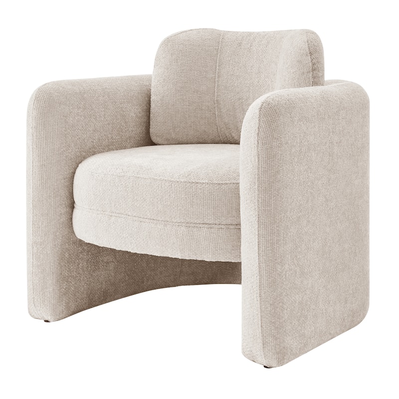 NPD Furniture Deryll Chenille Accent Arm Chair