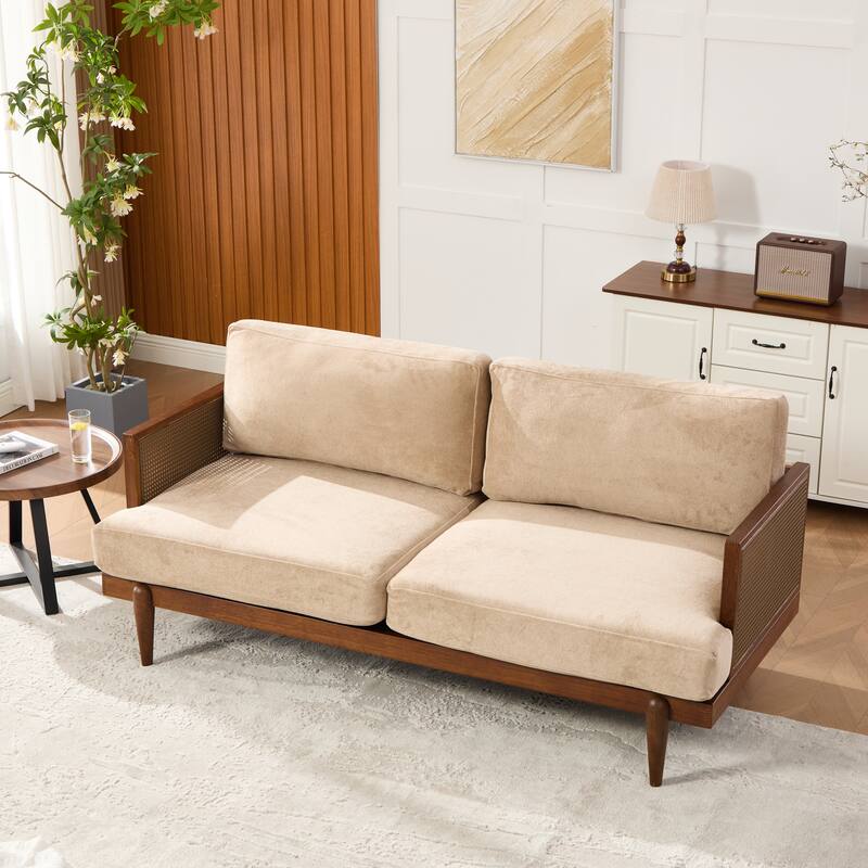 Christopher Knight Home - Lisa Fabric Arm 3-Seater Sofa
