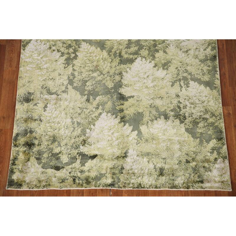 Modern / Abstract Rug Hand-Knotted Wool Carpet - 4'8"x 6'6"