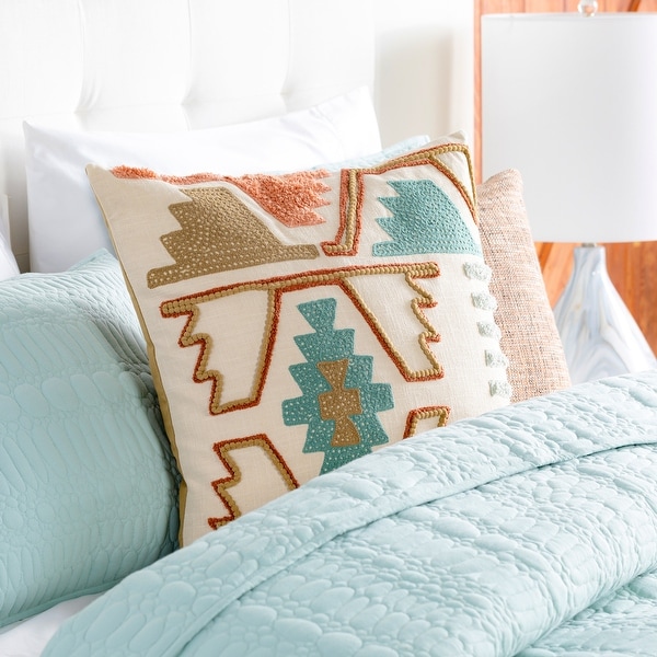 Esso Southwestern Embroidered Throw Pillow. Opens flyout.