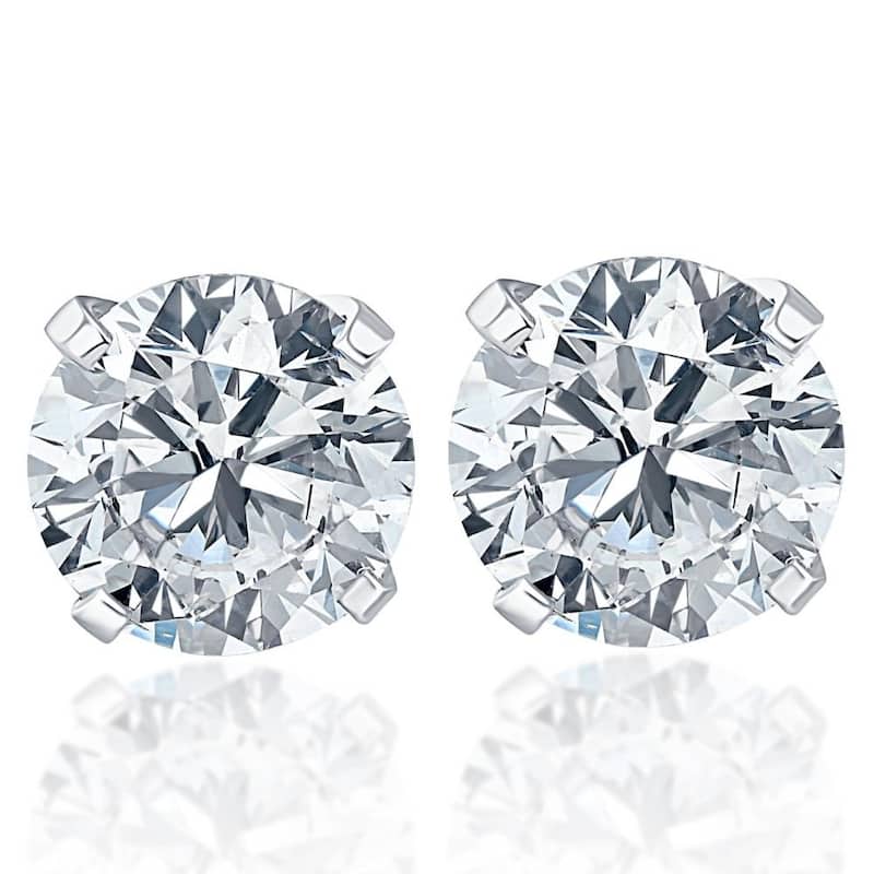 Bliss Diamond 1/5ct Diamond Studs White Gold - White