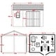 preview thumbnail 3 of 24, VEIKOUS Outdoor Wood Storage Shed with Lockable Door and Window - 8'x12'