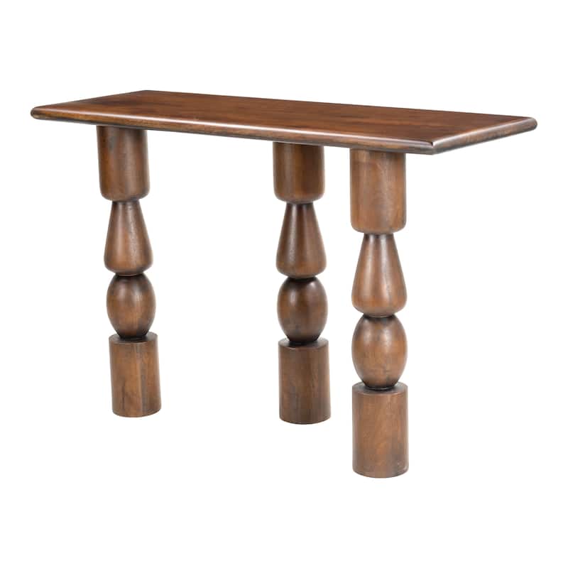 Split Console Table Brown