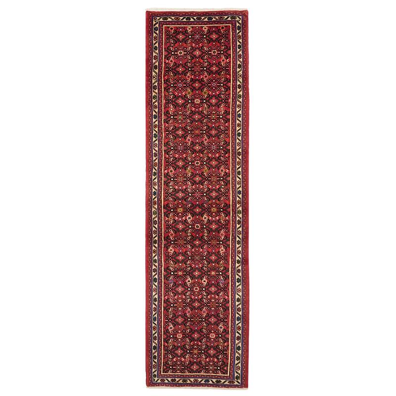 ECARPETGALLERY Hand-knotted Andelz Red Wool Rug - 2'6 x 9'6