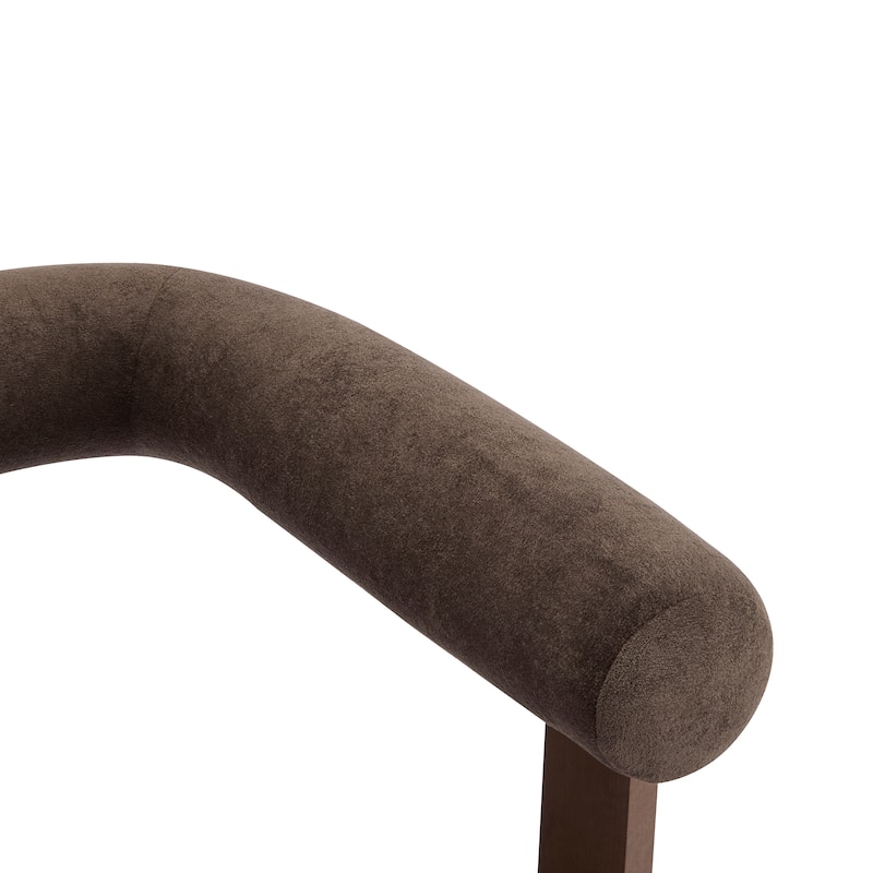 Accent Chair with Upholstered Leisure Chair with Open Armrest, Armchair