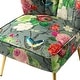preview thumbnail 57 of 67, Almira Living Room Armless Accent Chair Set of 2 with Elegant Pattern