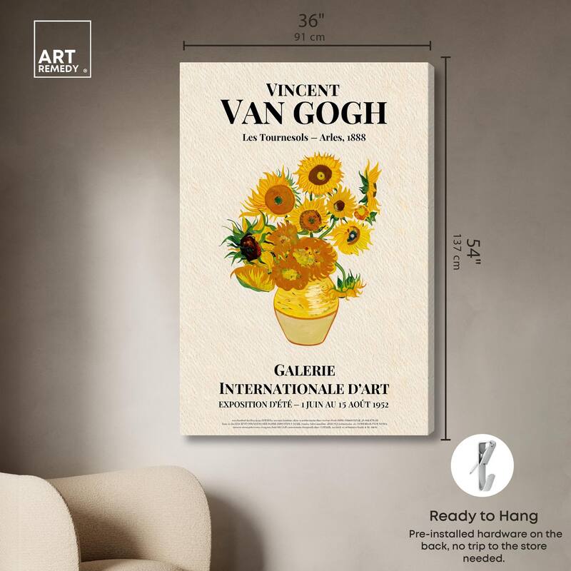 Sunflowers Canvas by Art Remedy, Gallery Wrapped