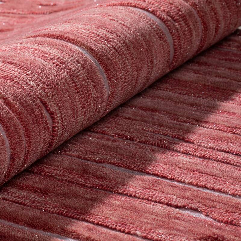 Addison Dazzle Modern Hand Spun Wool and Metallic Area Rug