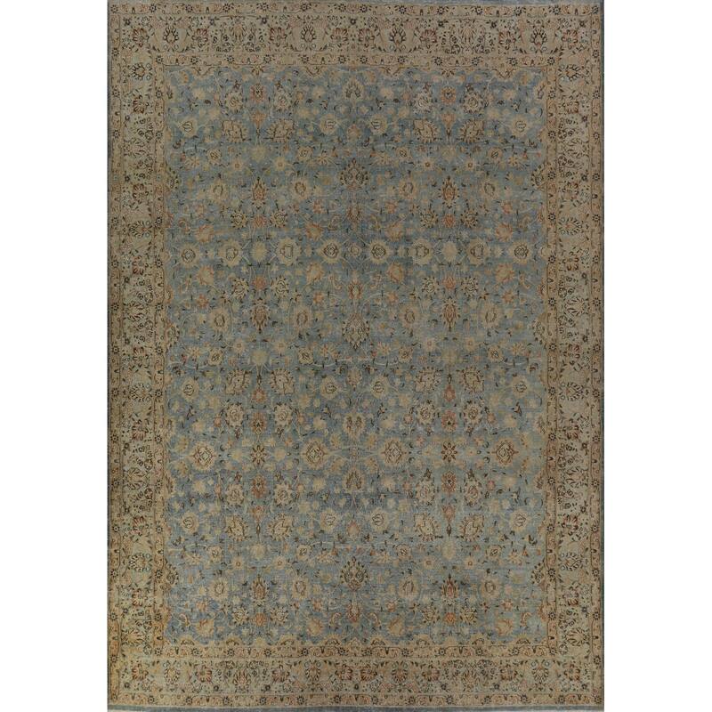 Vegetable Dye Sultanabad Persian Area Antique Rug Handmade Wool Carpet - 9'6" x 12'8"