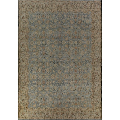 Vegetable Dye Sultanabad Persian Area Antique Rug Handmade Wool Carpet - 9'6" x 12'8"