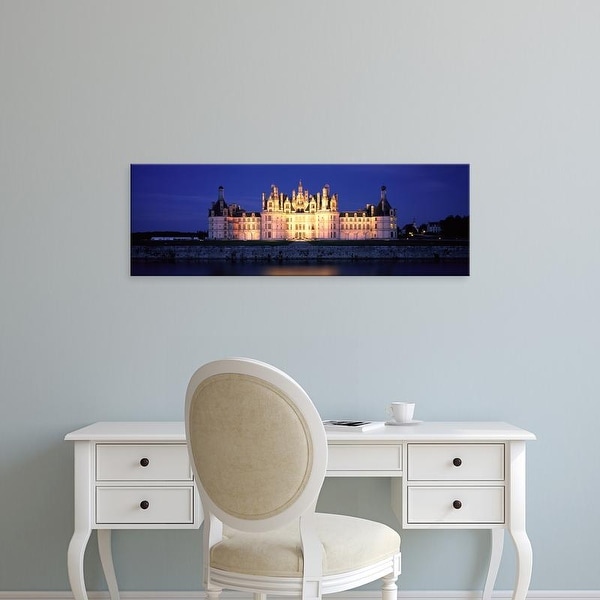 Easy Art Prints Panoramic Images's 'Chateau de Chambord Loire France' Premium Canvas Art