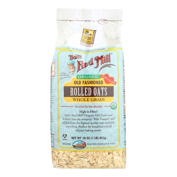Bob's Red Mill Organic Old Fashioned Rolled Oats - 16 oz - Case of 4