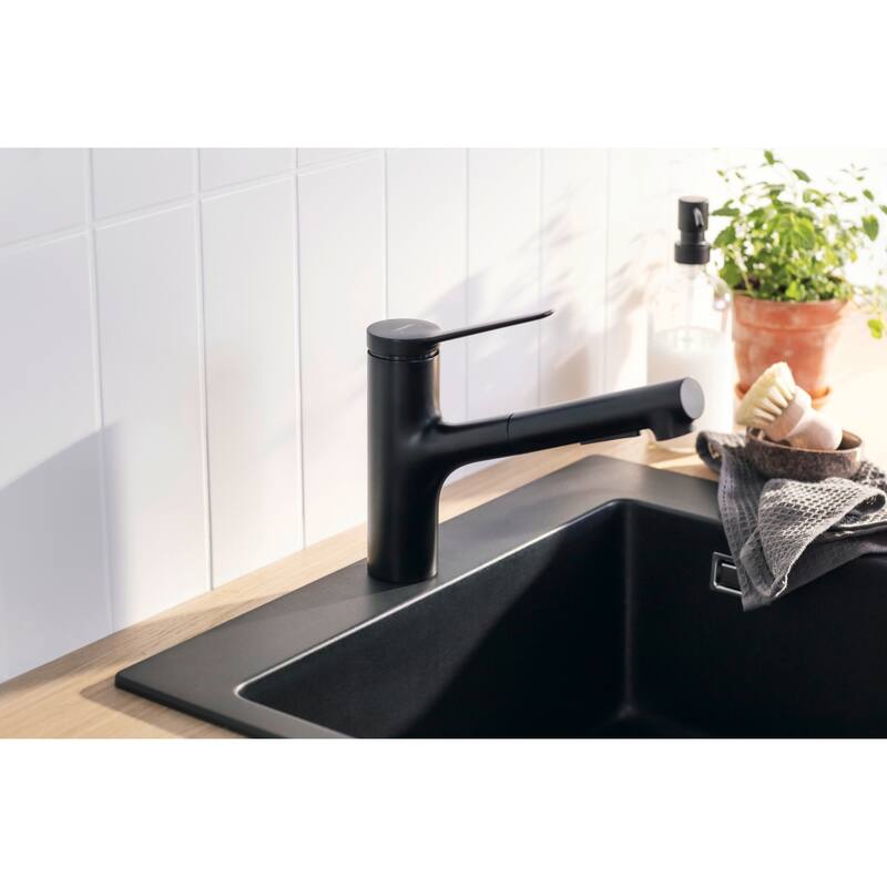 Hansgrohe 74800 Zesis 1.75 GPM Single Hole Pull Out Kitchen Faucet